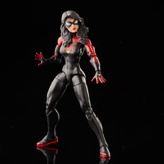 Close-up of Spider-Woman texture and deco for character fidelity