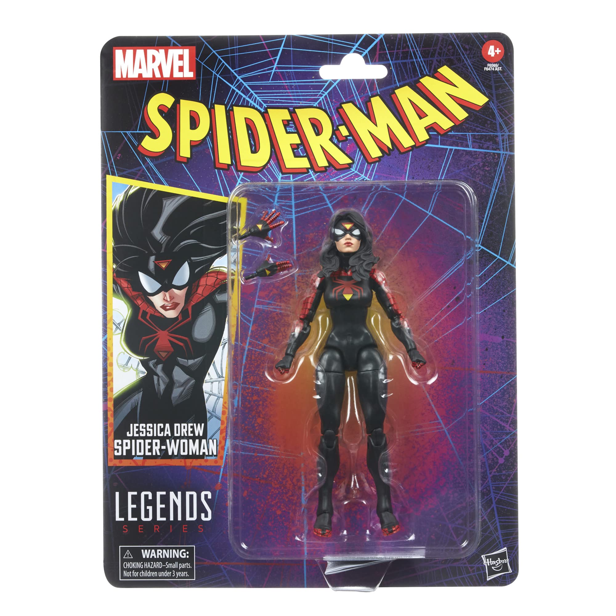 Premium deco Spider-Woman figure from Marvel Legends for authentic display