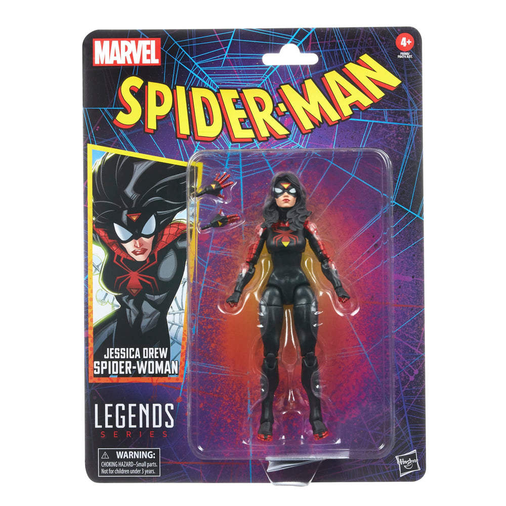 Premium deco Spider-Woman figure from Marvel Legends for authentic display