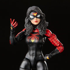 Fully articulated Marvel Legends Spider-Woman with poseable arms and legs for action stances