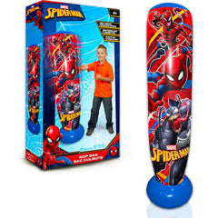 Marvel Store Spiderman bop bag side view showing durable surface and artwork
