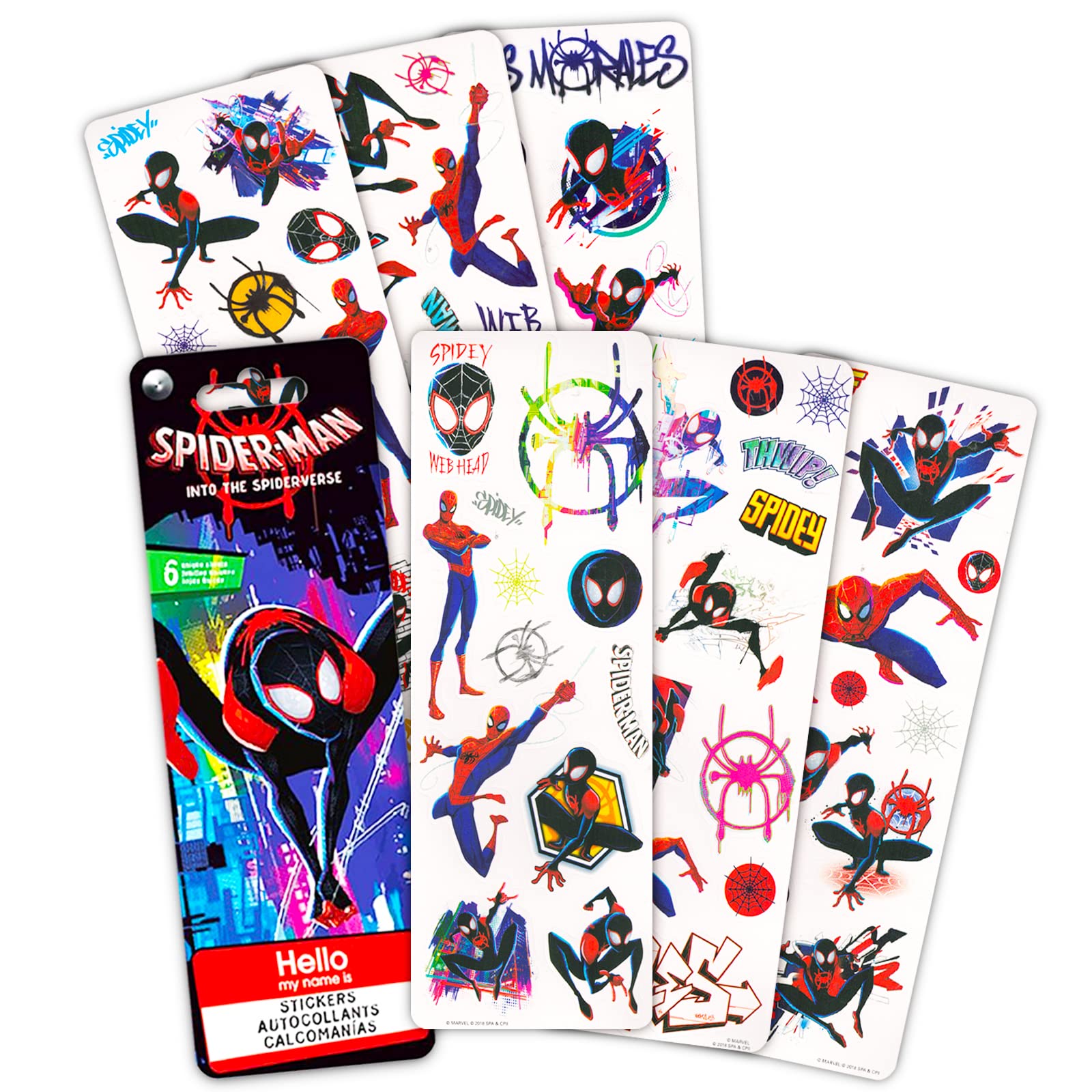 Marvel Store Spiderman stickers included for decorating and collection