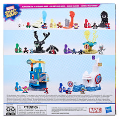 Gift-ready Marvel Stunt Squad set, ideal for birthdays and fans.