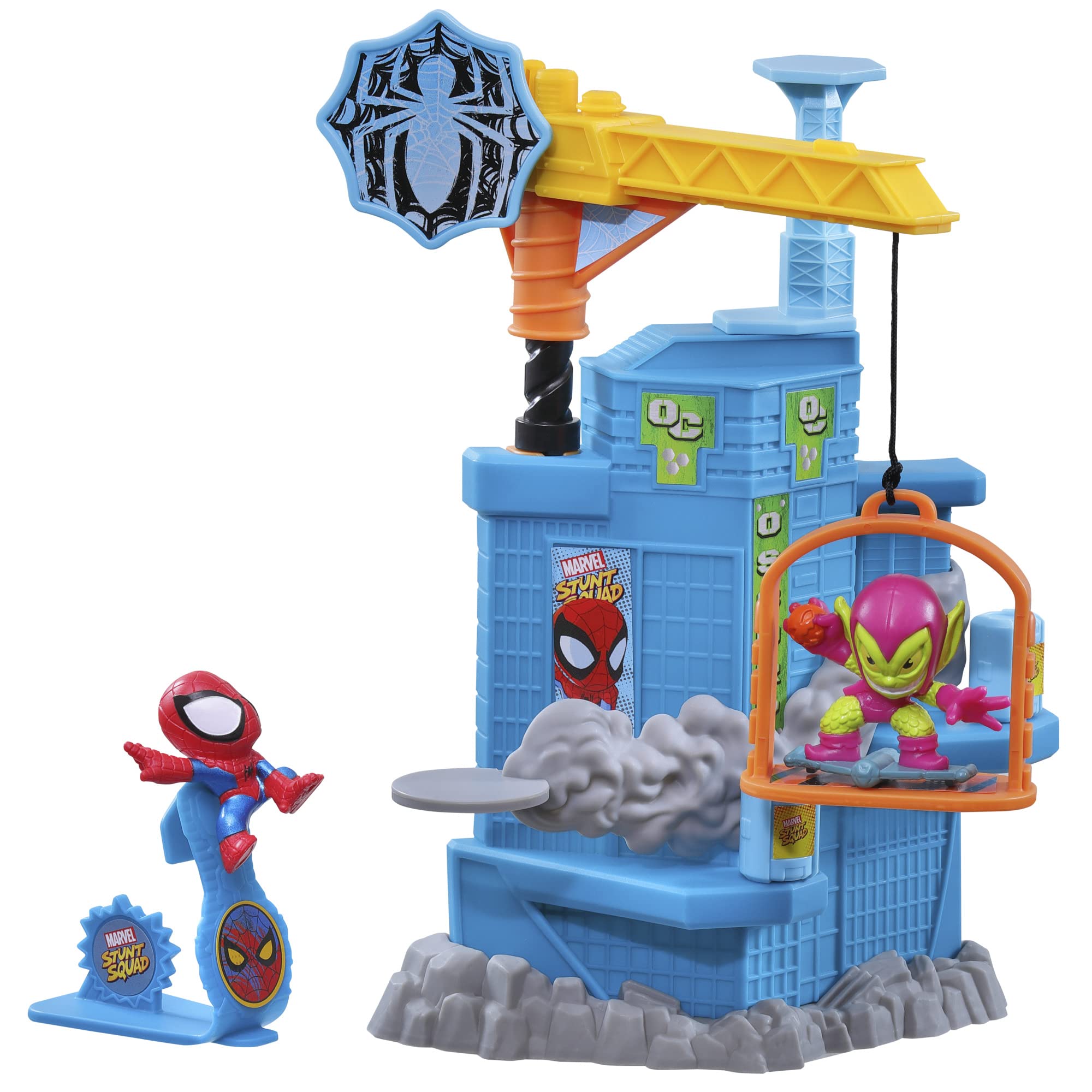 Marvel Stunt Squad Spider-Man figure ready for imaginative action.
