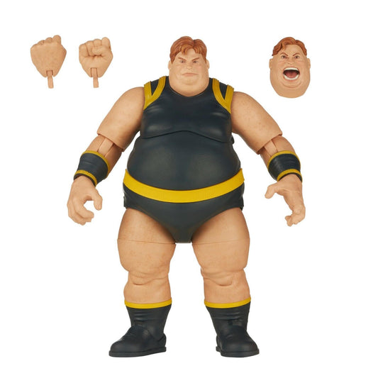Marvel The Blob figure front view highlighting premium detail for display.