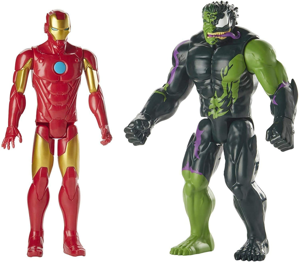 Marvel Titan Hero Iron Man figure front view for dynamic battle play.
