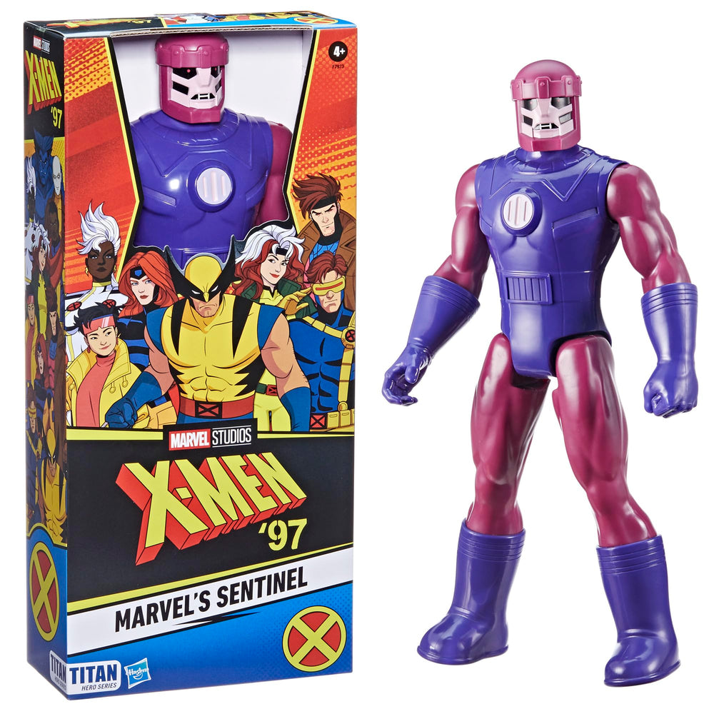Marvel Titan Hero Sentinel figure, side view, 5-point articulation for dynamic poses