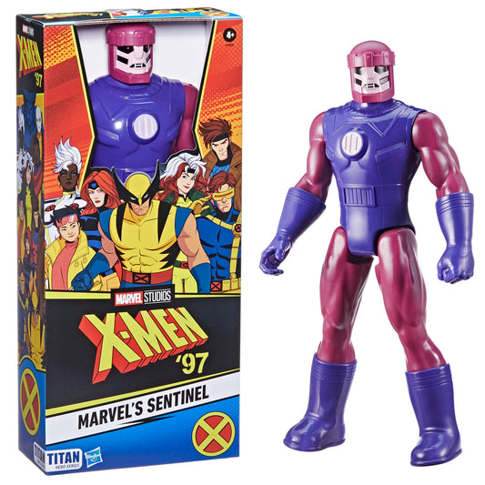 Marvel Titan Hero Sentinel figure, side view, 5-point articulation for dynamic poses