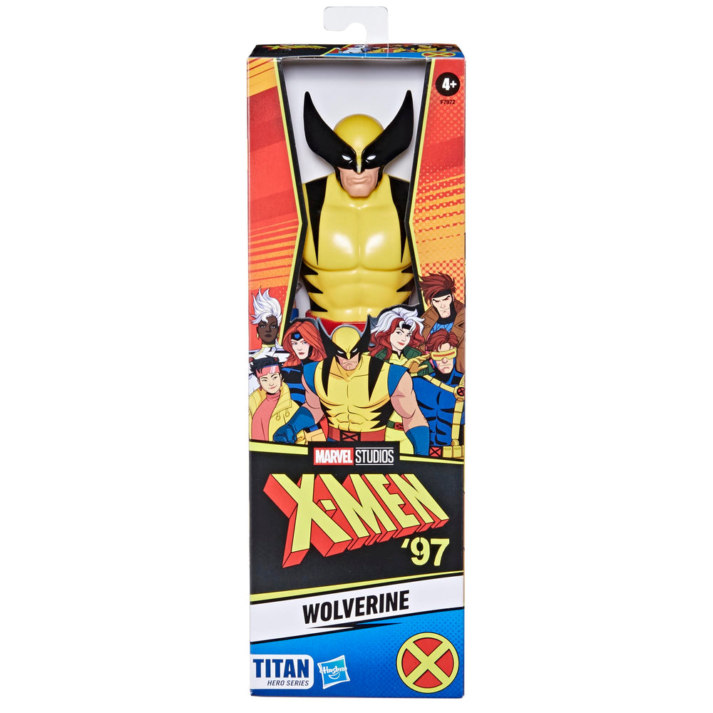 Marvel Titan Hero Series Wolverine retractable claws pose for dynamic action