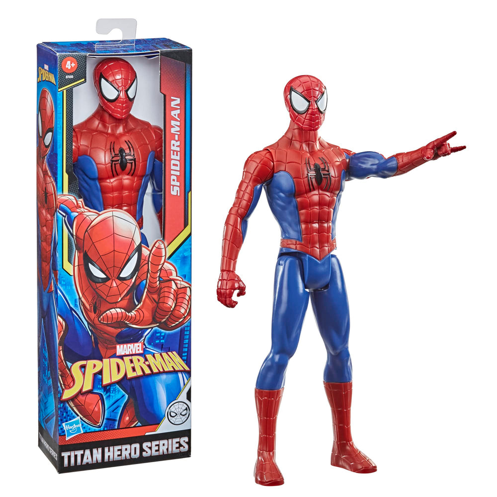 Marvel Titan Hero Spider-Man figure with sounds and phrases for immersive role-play.