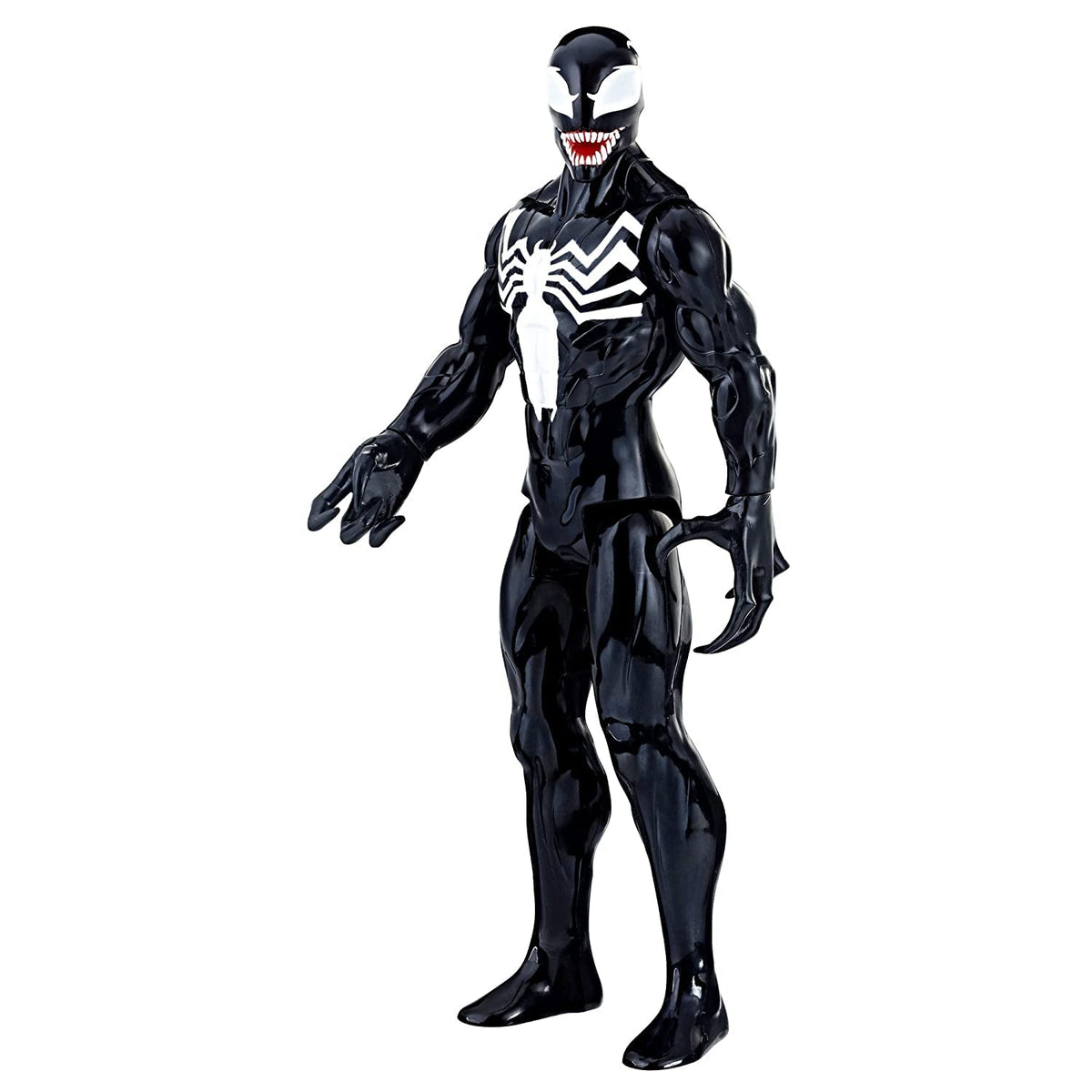 Marvel Venom Titan Hero 12in figure with bold details for display and imaginative battles.