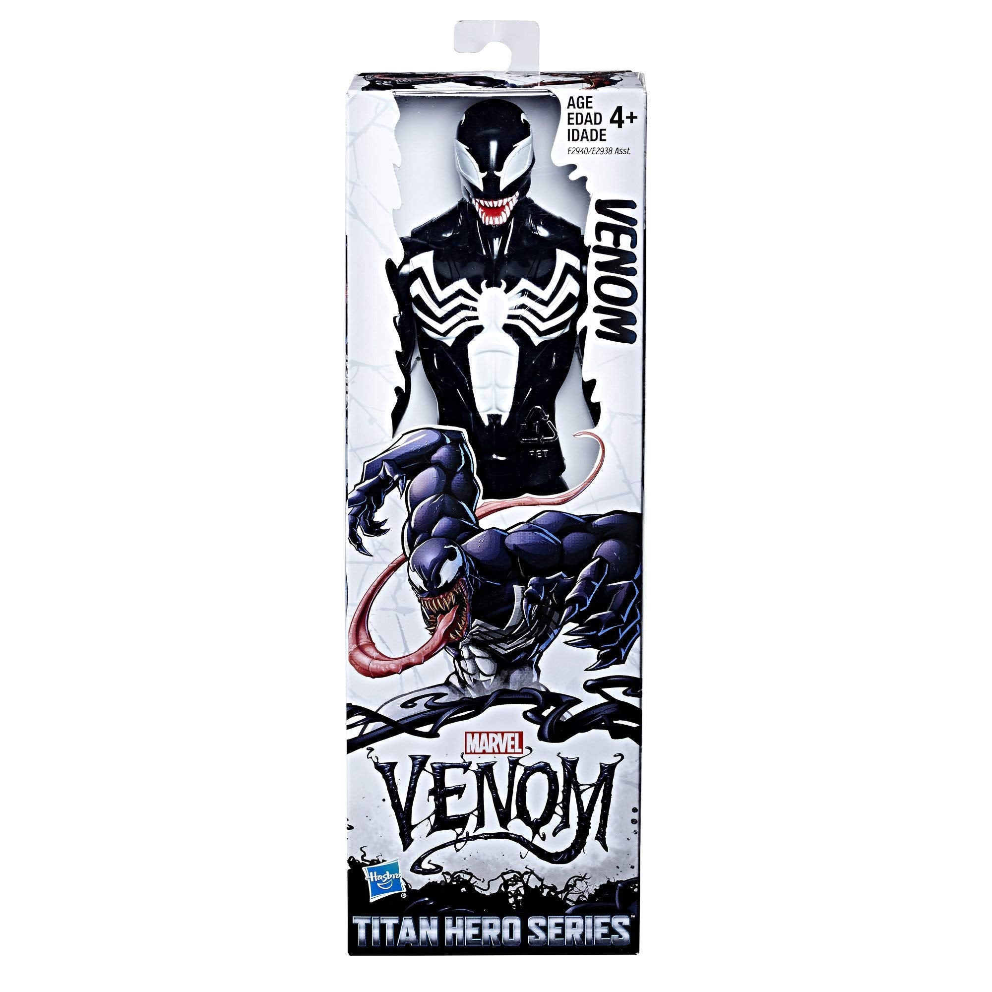Marvel Venom Titan Hero articulation shoulders for dynamic posing and playtime action.