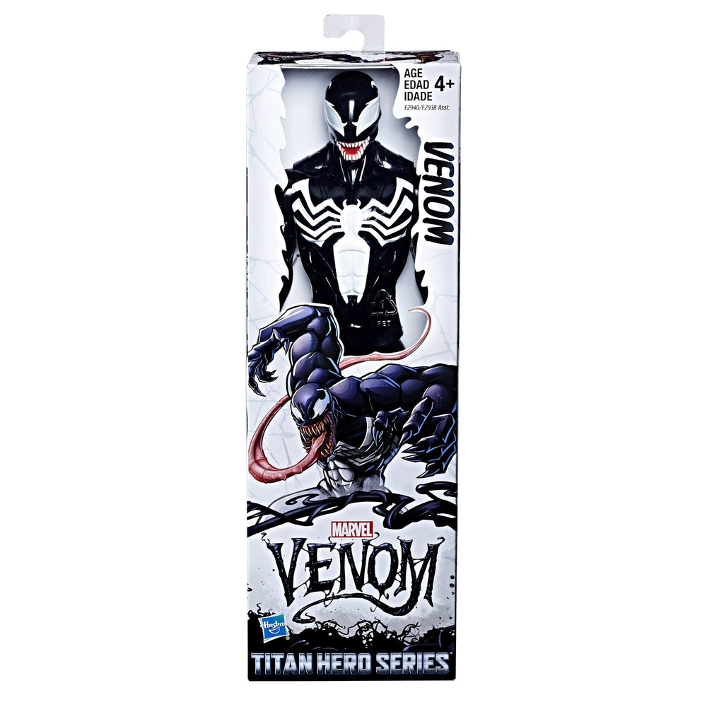 Marvel Venom Titan Hero articulation shoulders for dynamic posing and playtime action.
