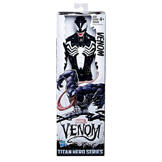 Marvel Venom Titan Hero articulation shoulders for dynamic posing and playtime action.