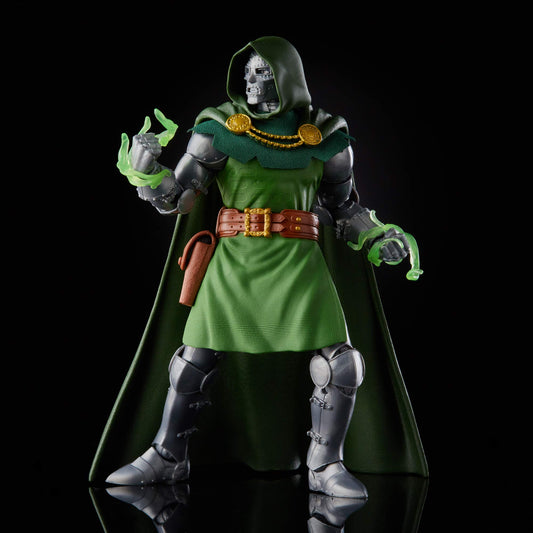 Dr. Doom 10-accessory set enhances display options.