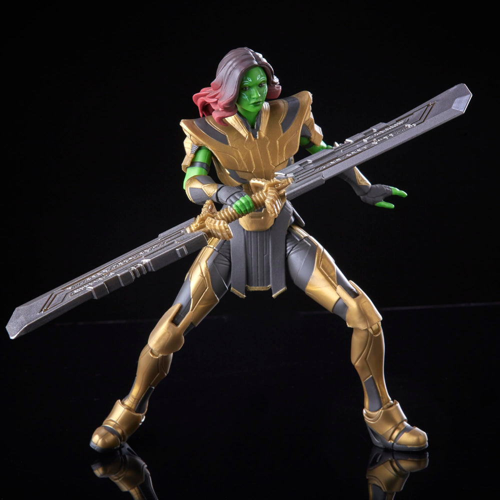 Marvel Warrior Gamora figure close-up articulation highlights poseability for dynamic setups