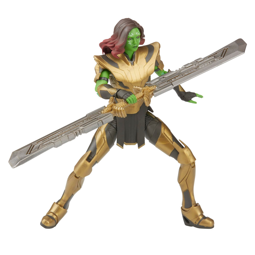 Marvel Warrior Gamora figure packaging kit features premium Marvel Legends branding