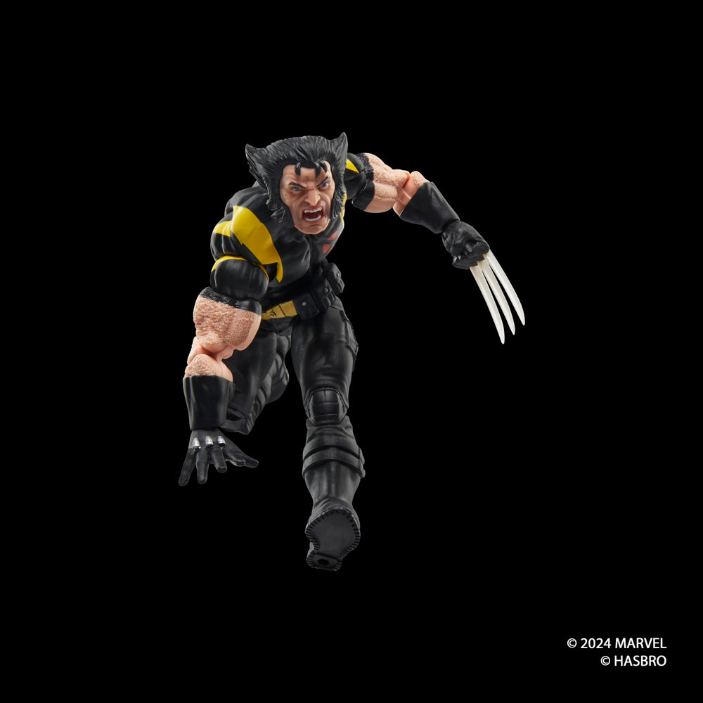 Marvel Wolverine figure with alternate hands, expands poseability for scenes.