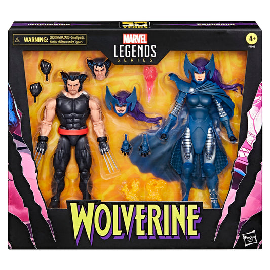 Marvel Legends figures in dynamic pose for dramatic shelf display.