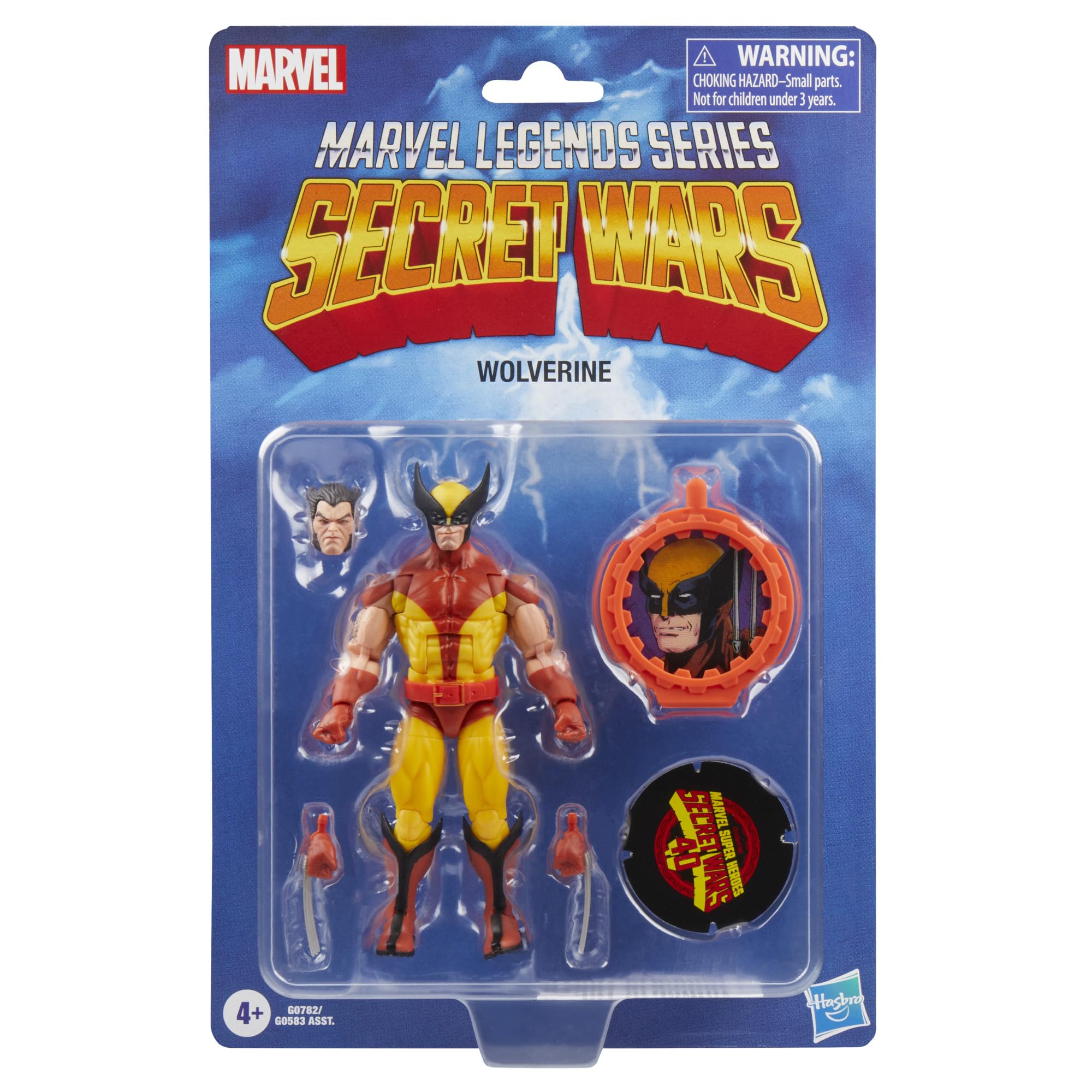 Marvel Wolverine shield accessory close-up, authentic battle detail