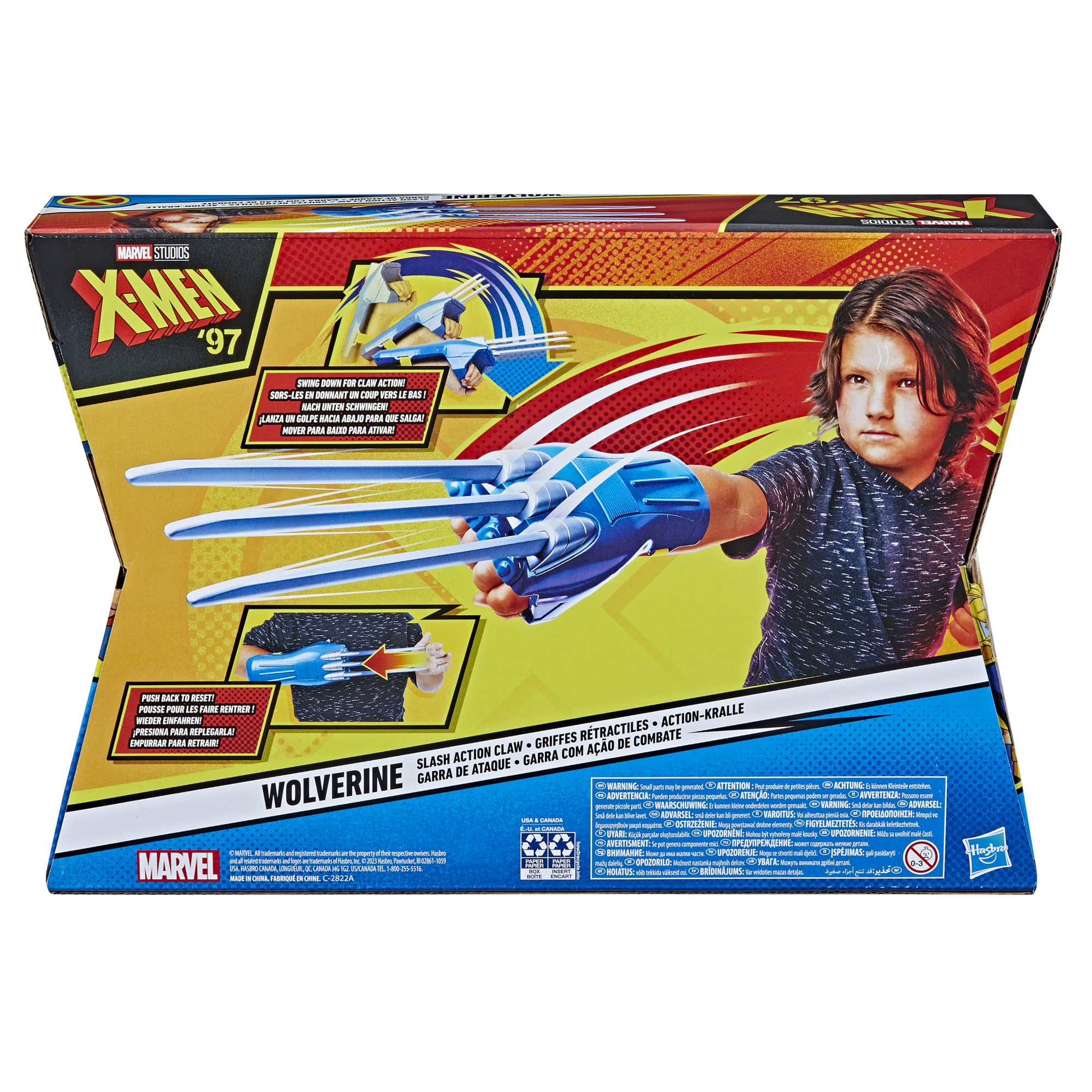 Marvel Wolverine Slash Action Claw retractable claws for quick action and pretend combat.