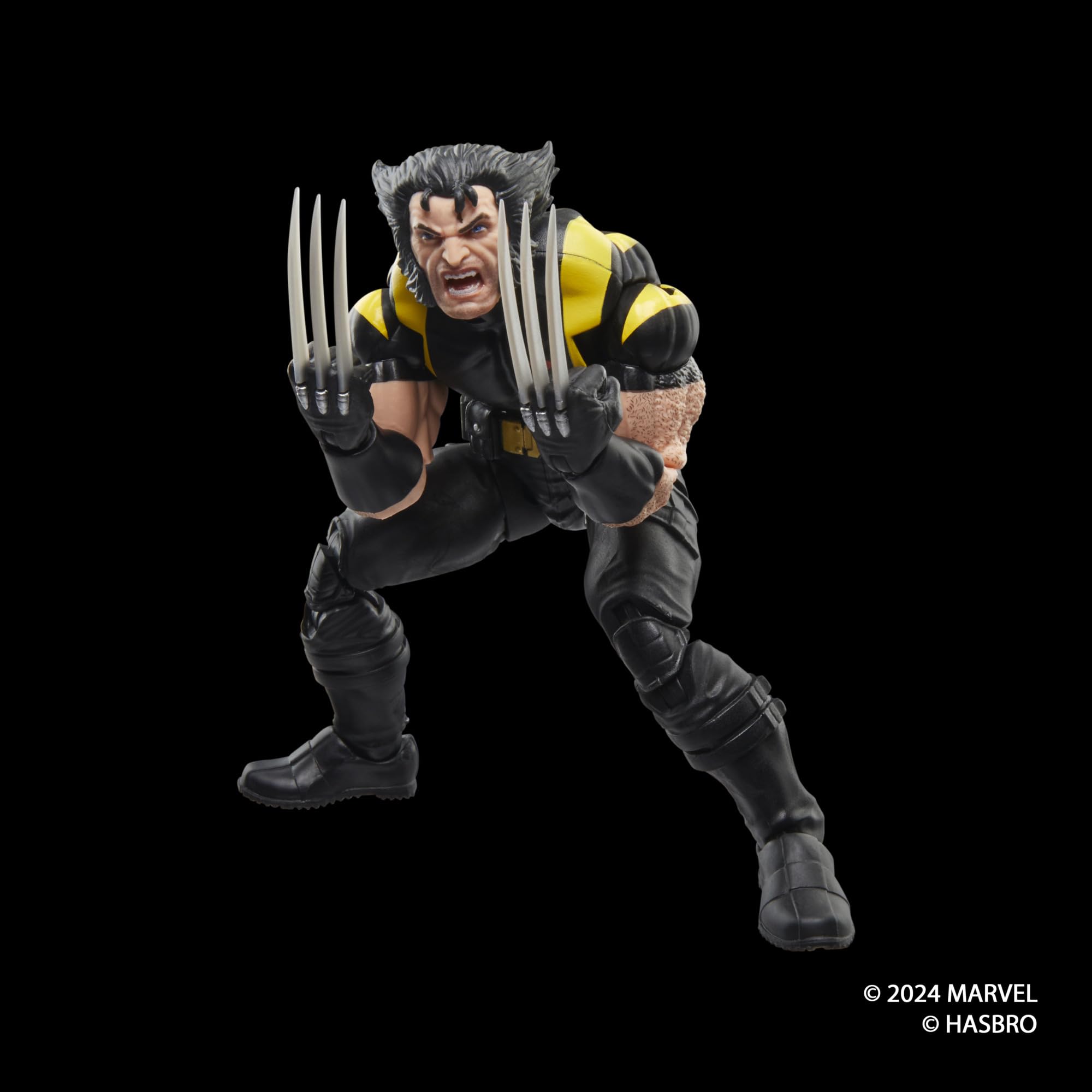 Marvel Wolverine figure, window-box packaging, easy shelving and gifting appeal.