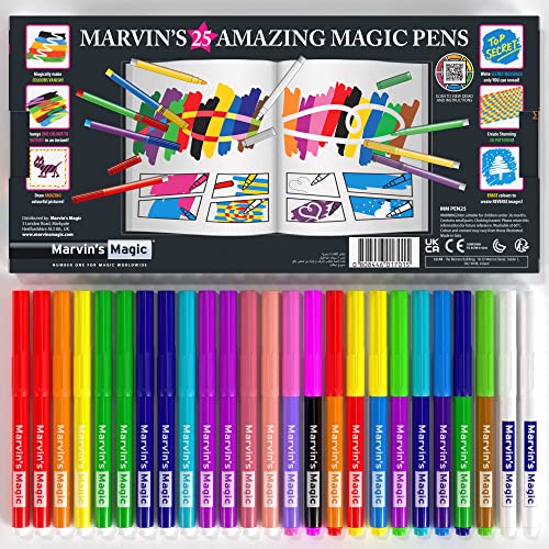 Marvin's Magic 25-marker set enables bold 3D lettering designs
