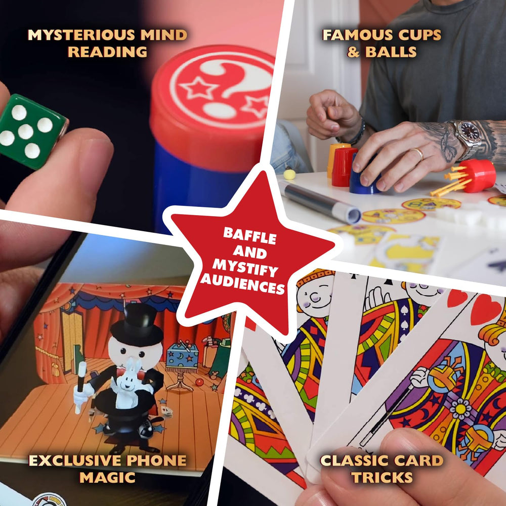 Marvin's Magic cup and ball illusion ready for table-top practice and wonder.