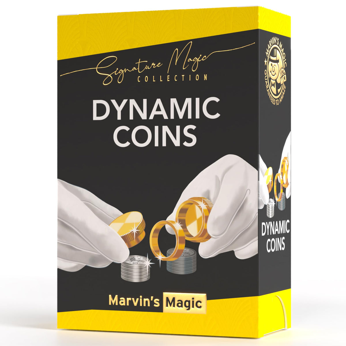 Marvin's Magic Dynamic Coins brass props captivate audiences with a flawless illusion.