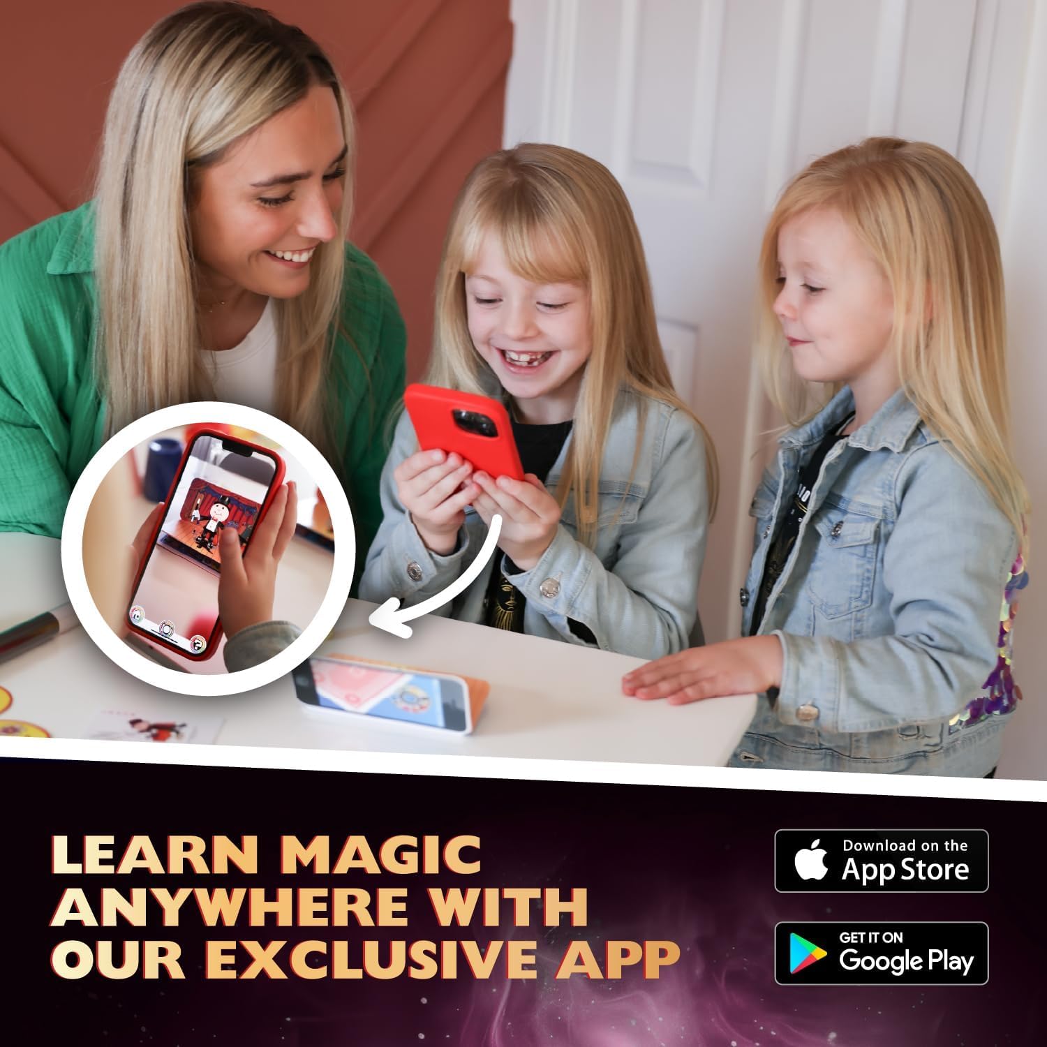 Marvin's Magic family-use scenes, fun moments for kids and adults together.