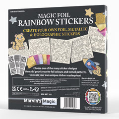 Marvin's Magic Rainbow Stickers pop-out sheets provide easy embellishments for art projects.