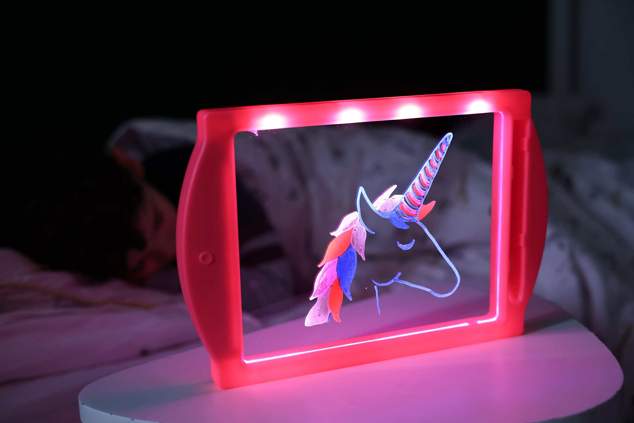 Marvin's Magic Glow Art built-in stand for stable, hands-free drawing.