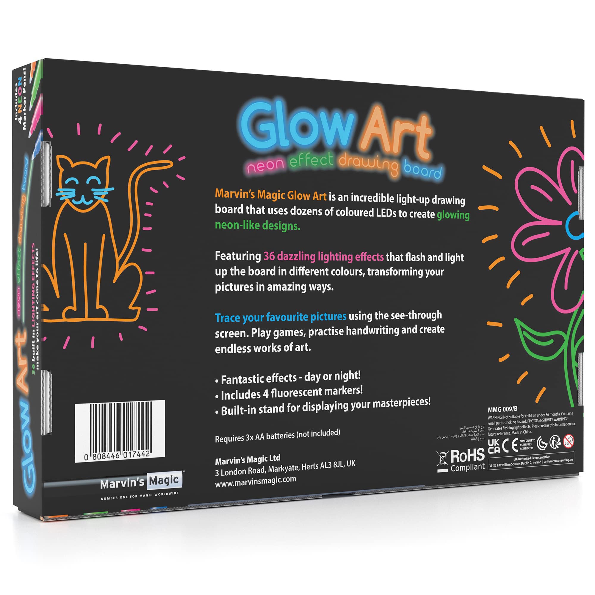 Marvin's Magic Glow Art travel-friendly design for on-the-go creativity.