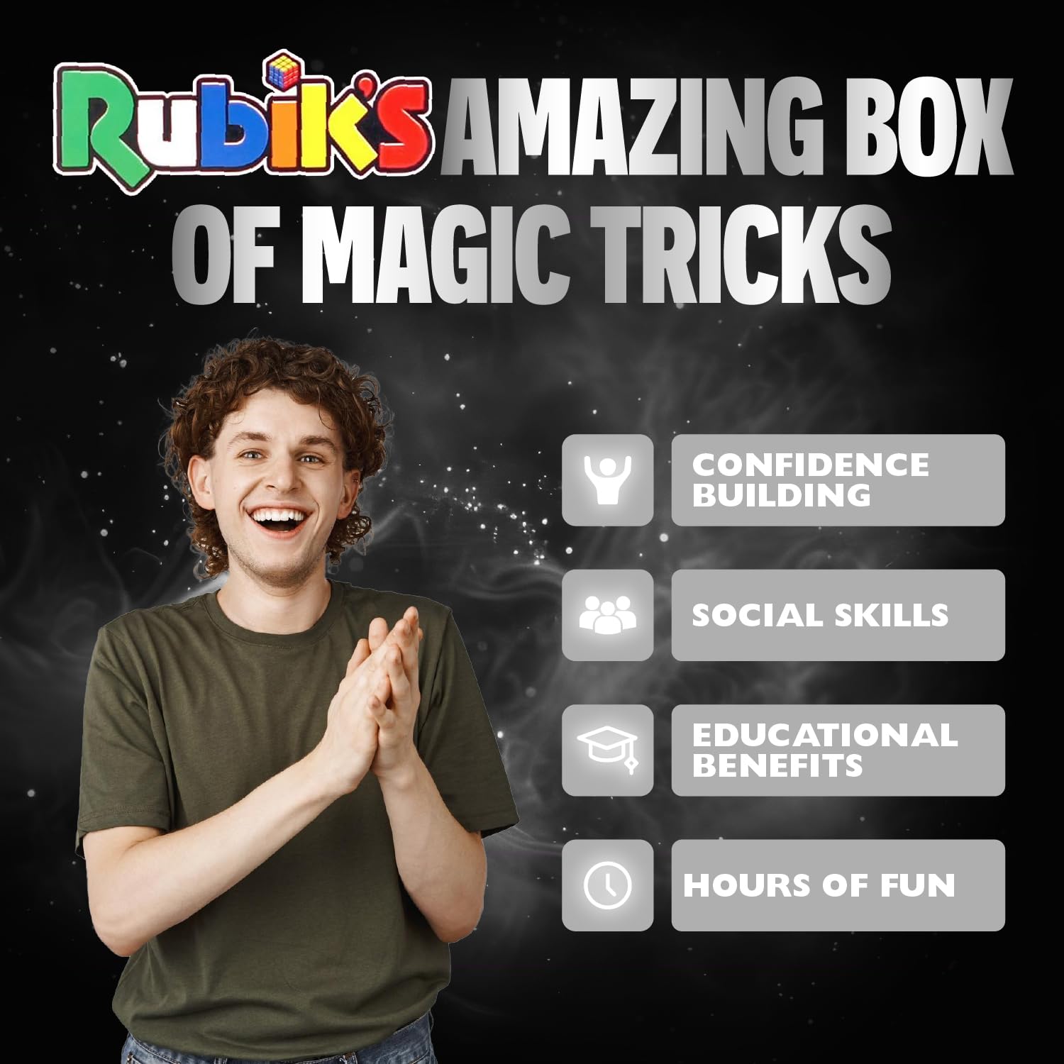 Marvin's Magic Rubik's Amazing Box of Illusions unboxing—premium learning set.