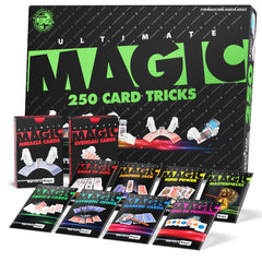 Marvin's Magic Ultimate 250-card tricks set cover for curious beginners.