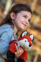 Mary Meyer Cozy Toes Fox sculpted face and perky ears for characterful play.