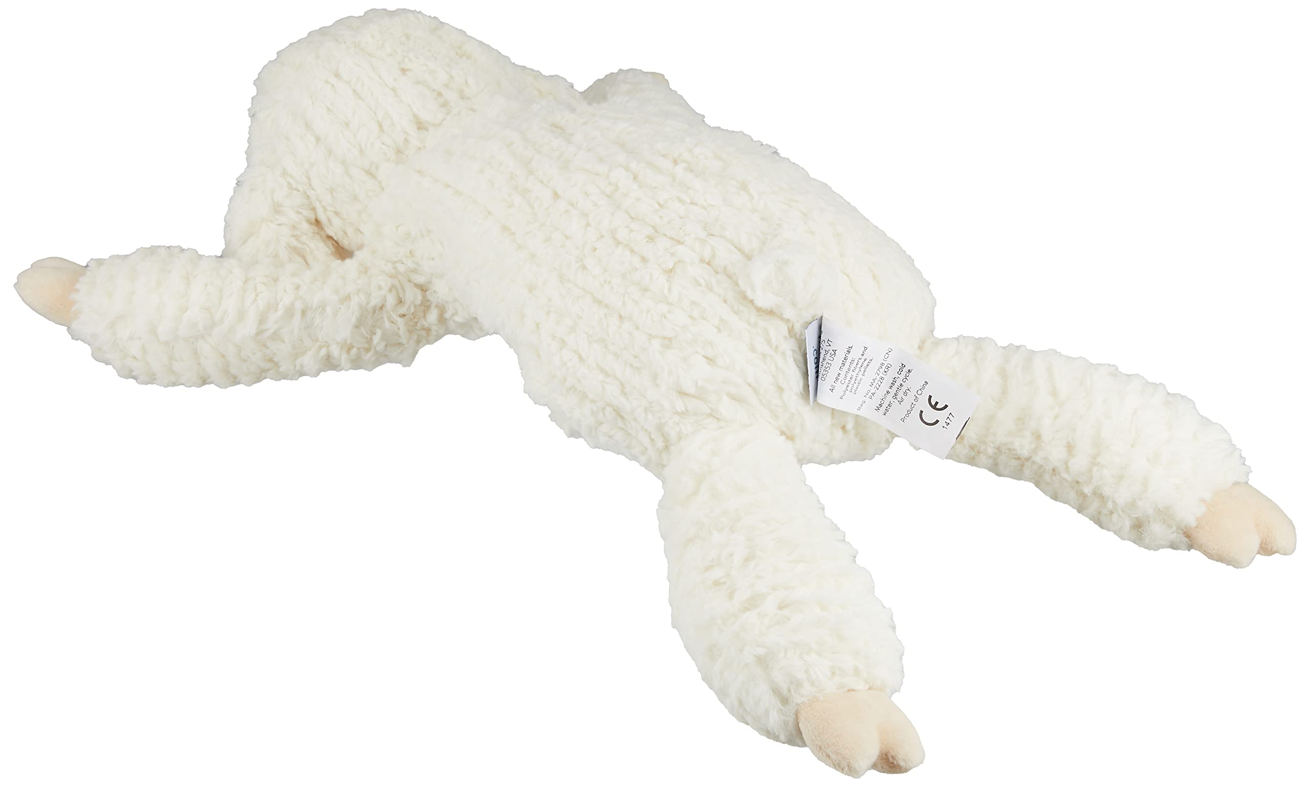 Mary Meyer Cozy Toes Lamb face detail highlighting sculpted features for expressive pretend play.