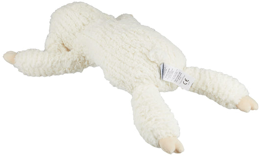 Mary Meyer Cozy Toes Lamb face detail highlighting sculpted features for expressive pretend play.