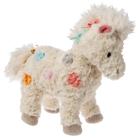 Mary Meyer FabFuzz Calliope Pony face in soft cream with spots, ideal for cozy hugs