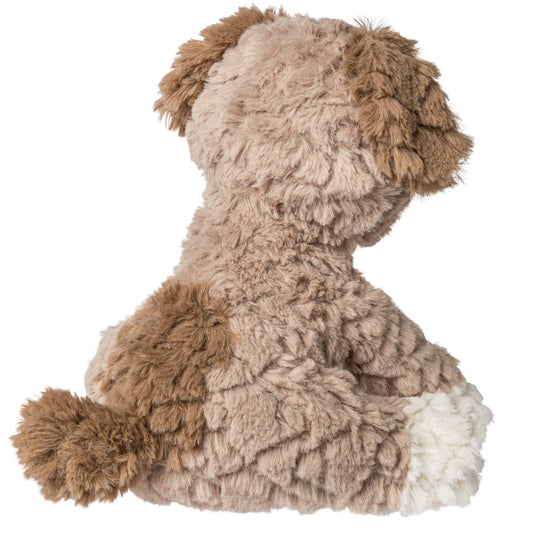 Mary Meyer Frisky Putty Puppy in a 9-inch hug pose for cuddles.