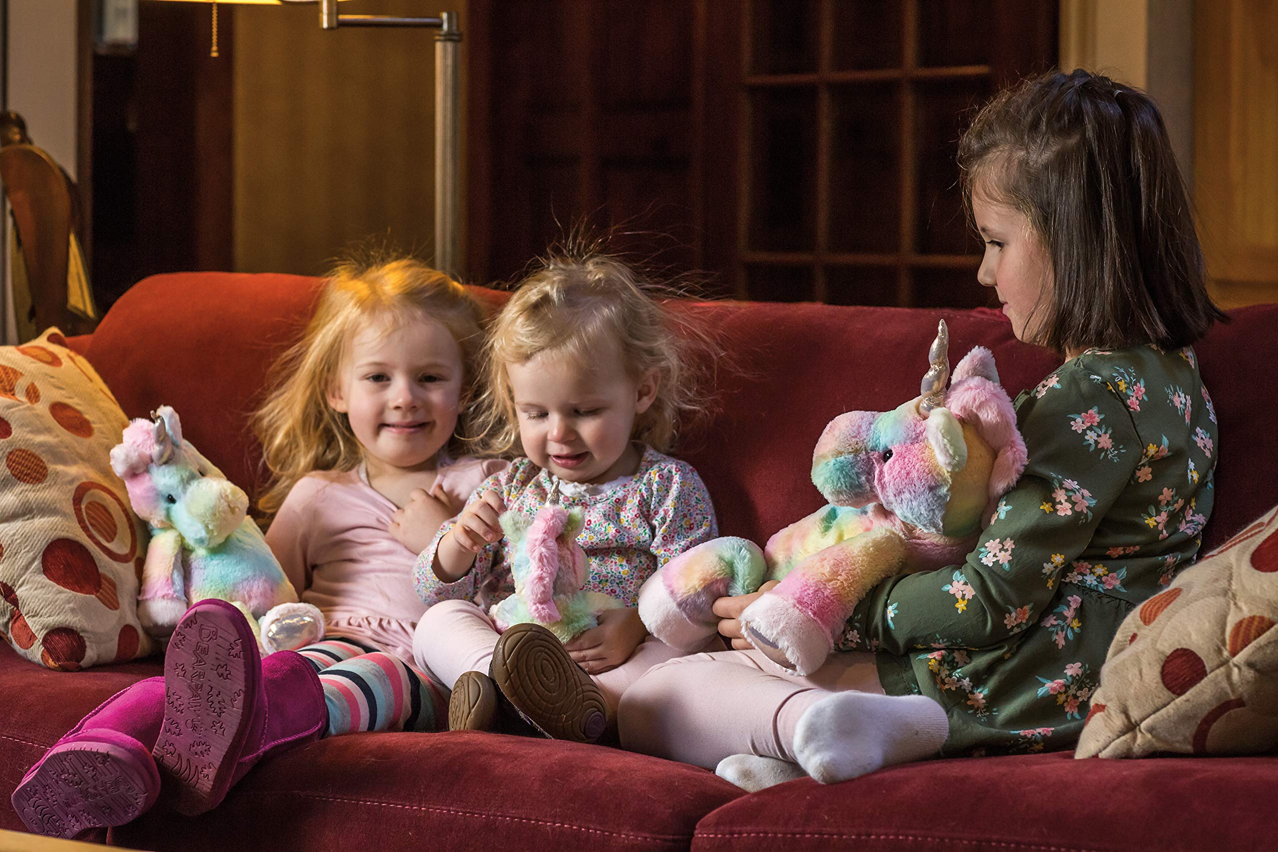 Mary Meyer Fro-Yo Unicorn footpads with gold accents for stylish snuggles.