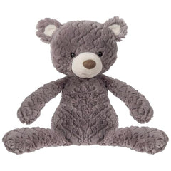 Close-up of Mary Meyer Putty Bear small grey fabric texture for comforting snuggles