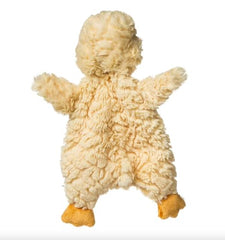 Mary Meyer Putty Duck Lovey weighted bum support for relaxing hugging moments.