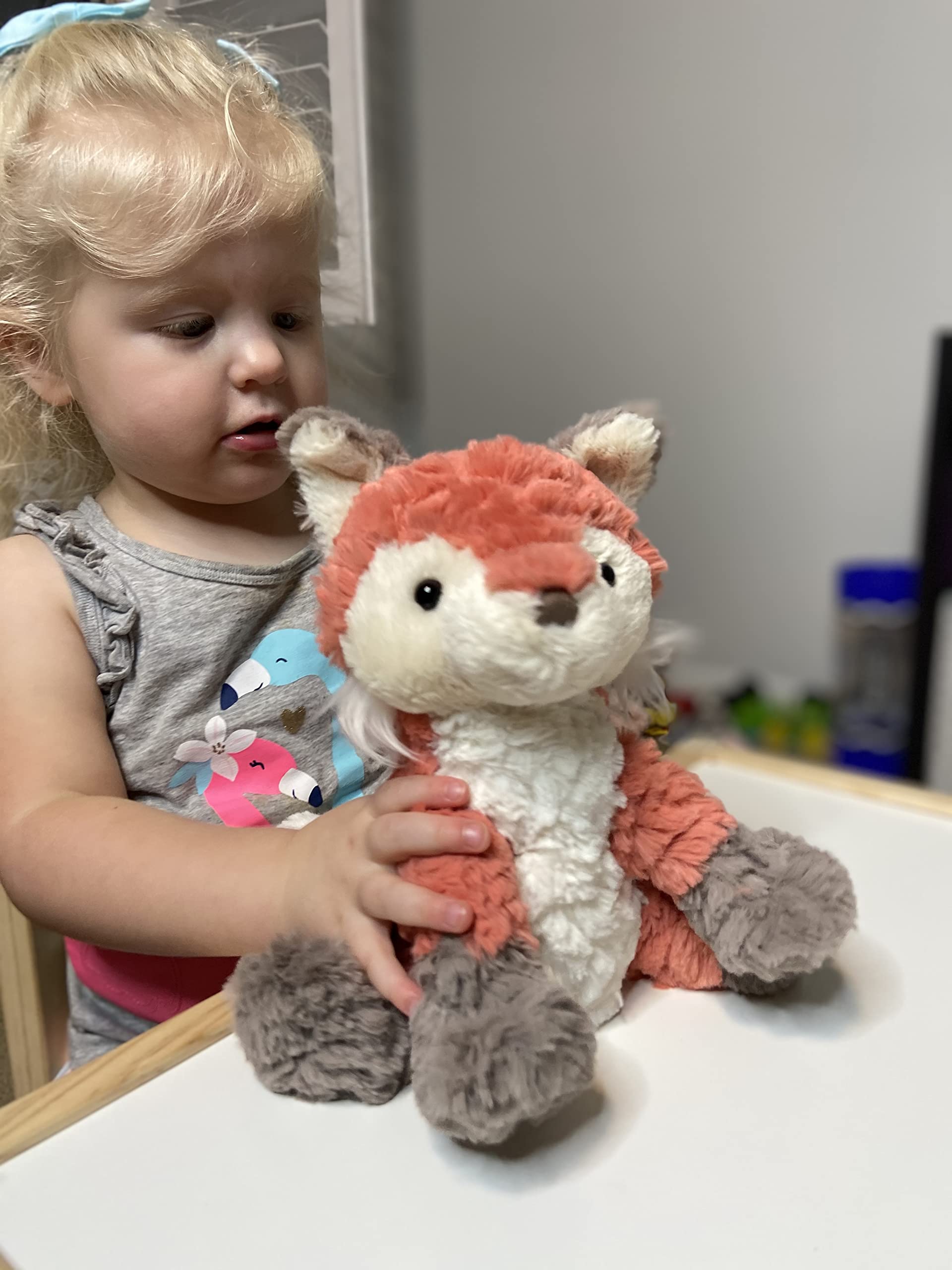Mary Meyer Putty Fox taupe ears and feet add playful charm.