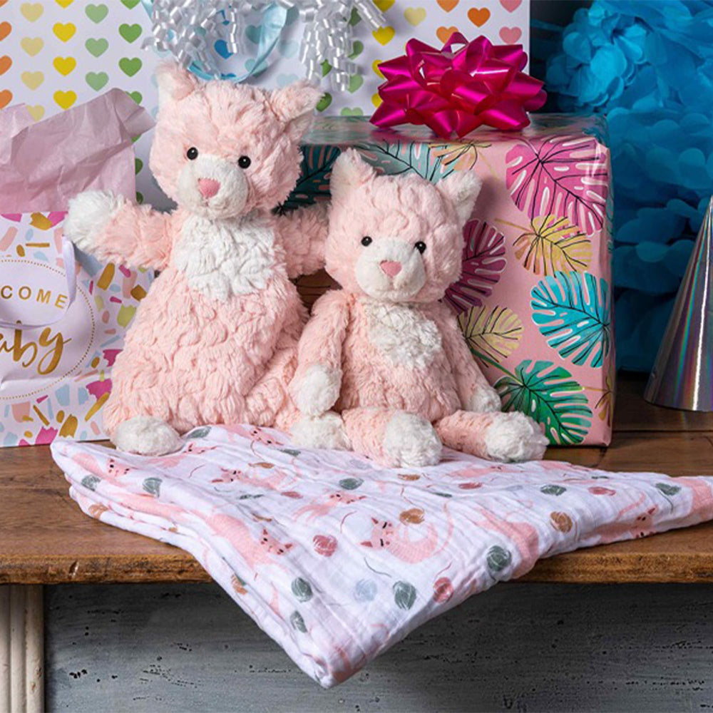 Mary Meyer Putty Kitty Lovey blush pink texture fits modern nursery decor.