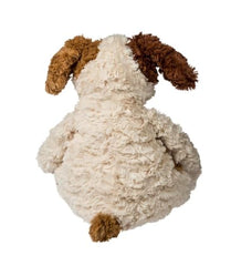 Mary Meyer Snuggables light tan dog with brown spots for imaginative play.