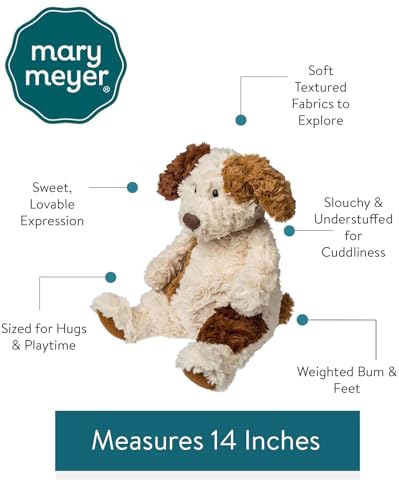Mary Meyer Snuggables squishy body and soft fabrics for comforting squeezes.