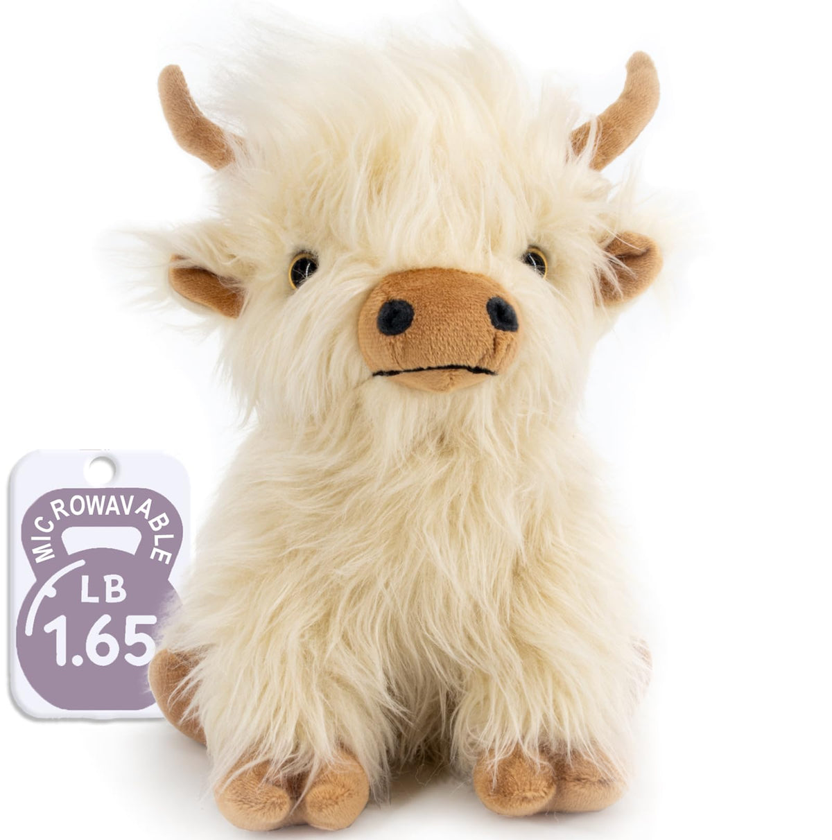 Marysun Highland Cow plush microwavable cuddle companion.
