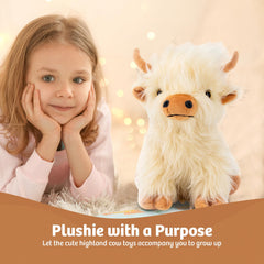 Marysun Highland Cow plush makes a thoughtful gift for celebrations.