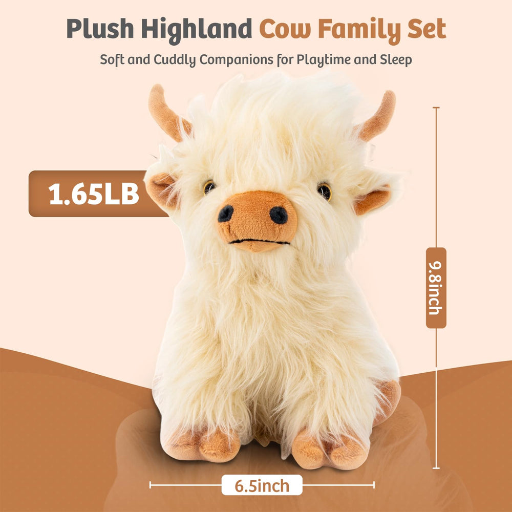 Marysun Highland Cow plush warming heat for cozy moments.